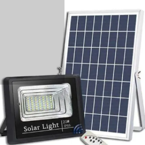 25W Solar Flood Lights Light Sensor With Remote